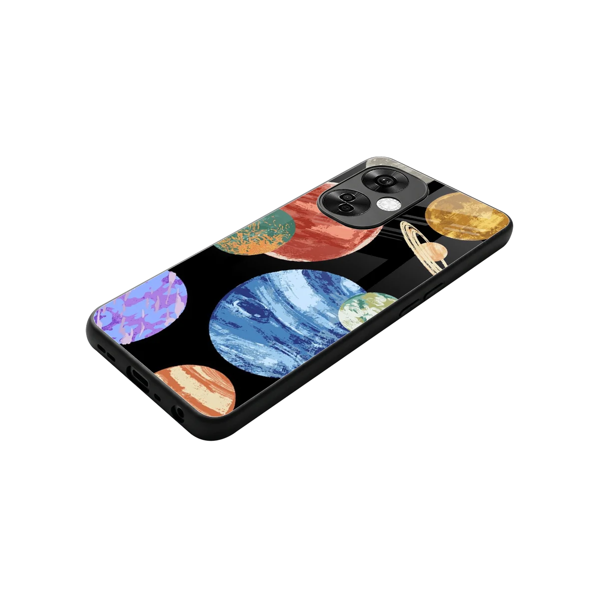 Planet Parade stylish phone case for oneplus nord ce 3 lite | glossy glass and slim fit