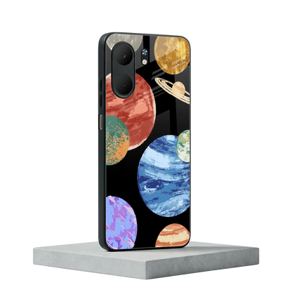 Planet Parade oppo a5x 5g mobile cover | shockproof glass phone case