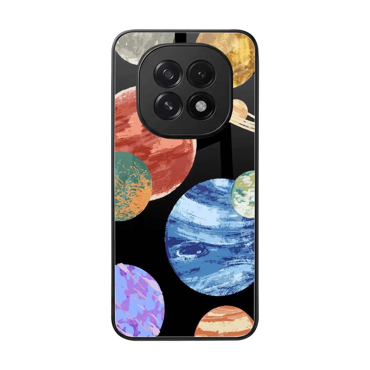 Planet Parade back phone cover | glass case for oppo f29 5g
