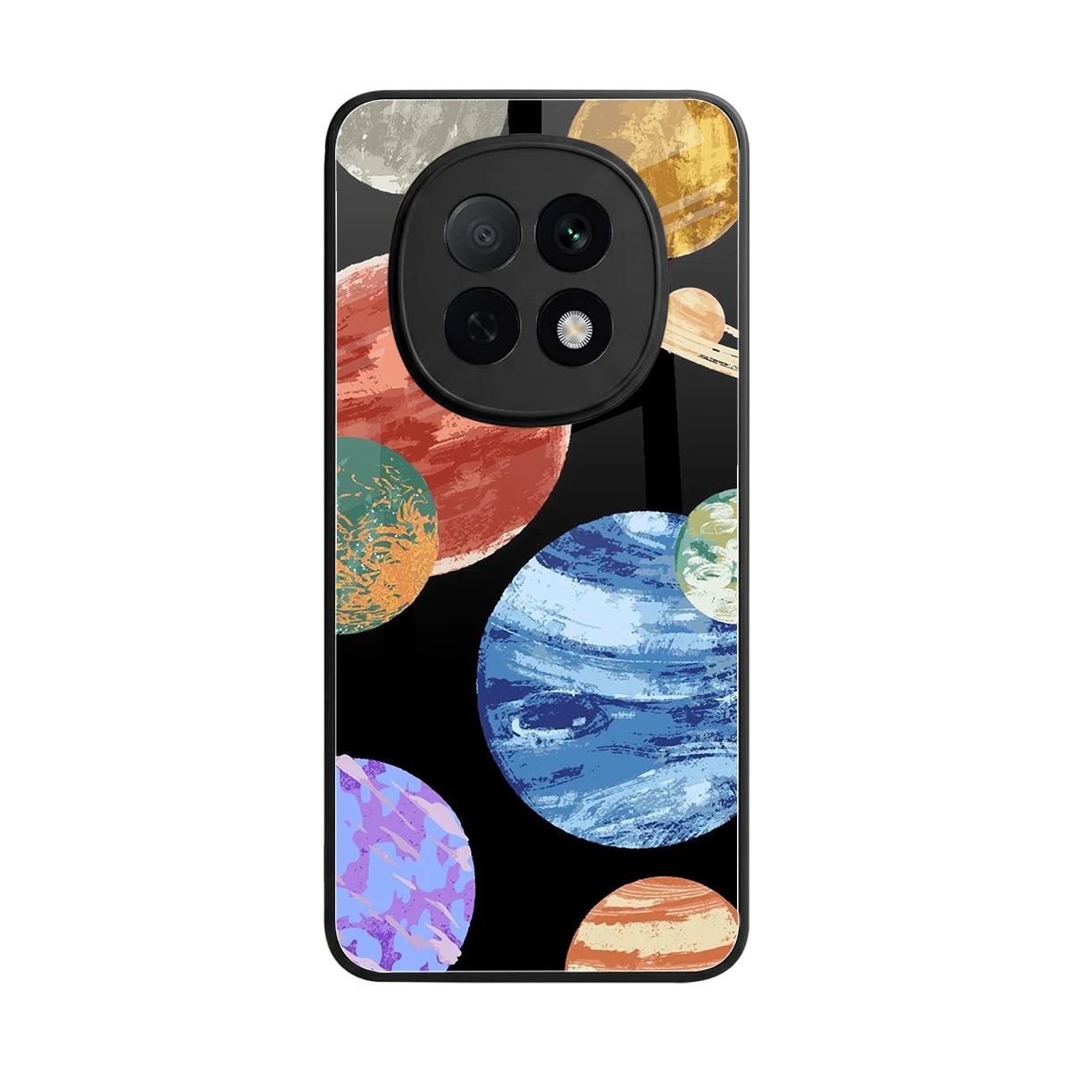 Planet Parade back phone cover | glass case for oppo f29 pro 5g