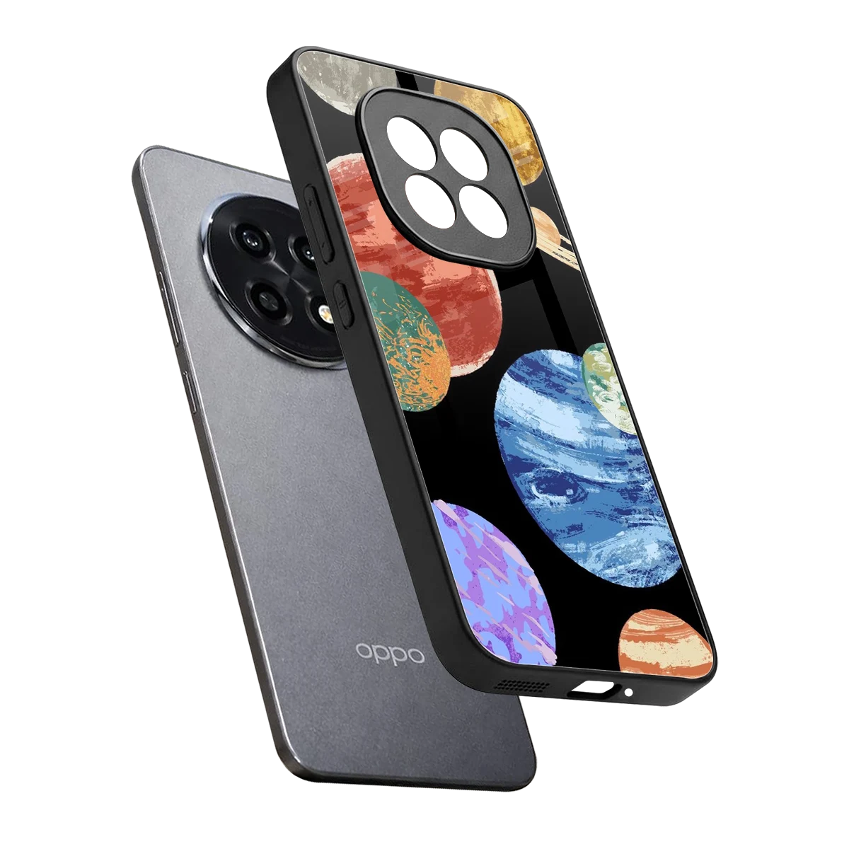 Planet Parade sleek oppo f29 pro 5g cover with tempered glass back and TPU edges