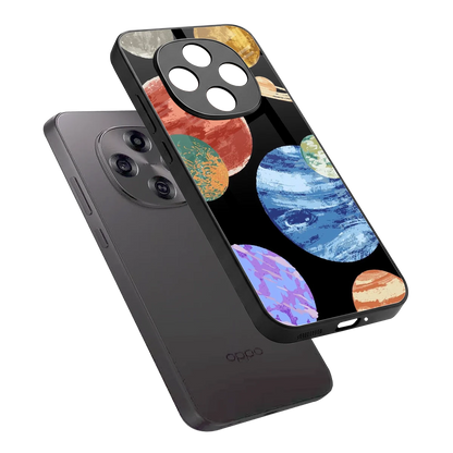 Planet Parade sleek oppo f31 pro 5g cover with tempered glass back and TPU edges