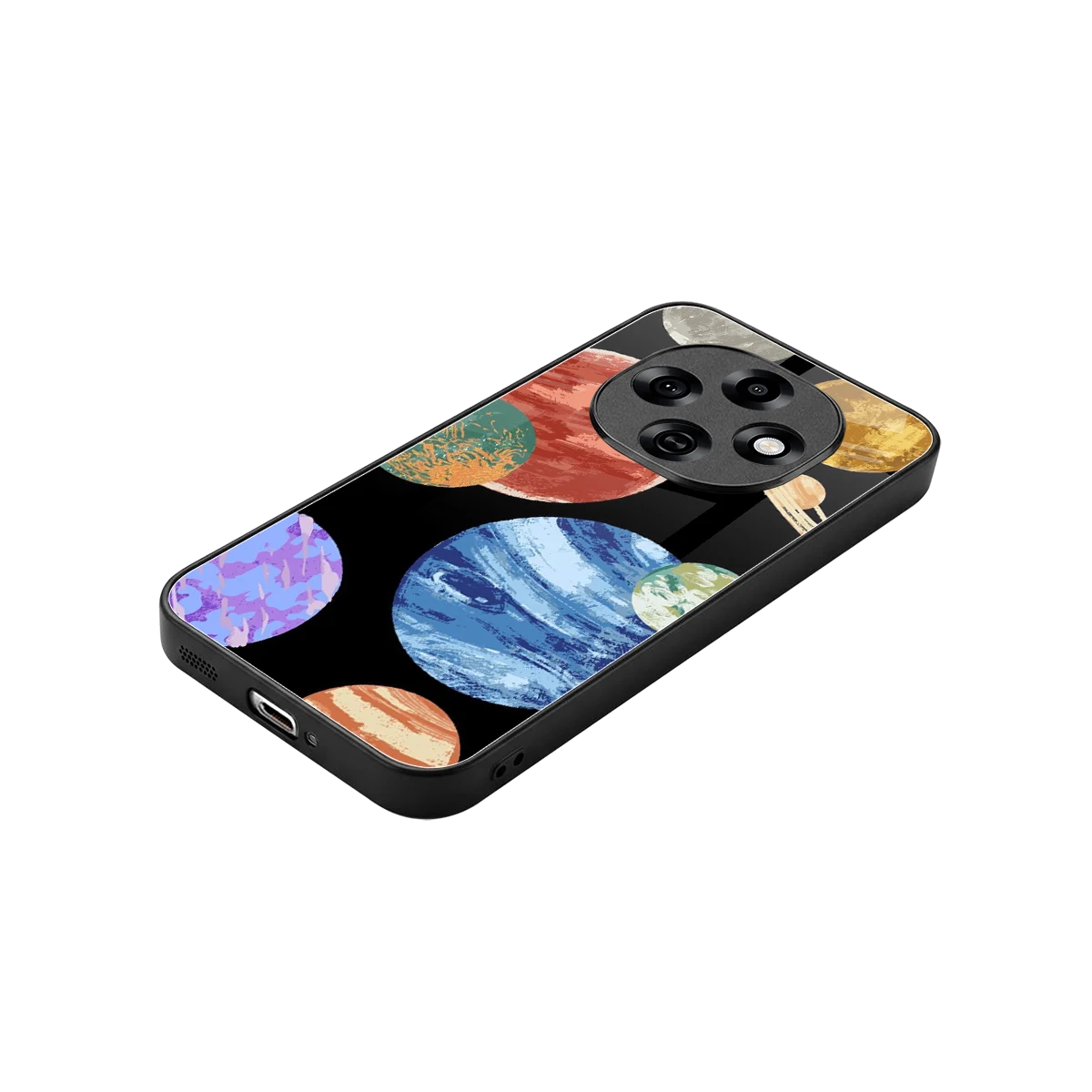 Planet Parade stylish phone case for oppo f31 pro 5g | glossy glass and slim fit