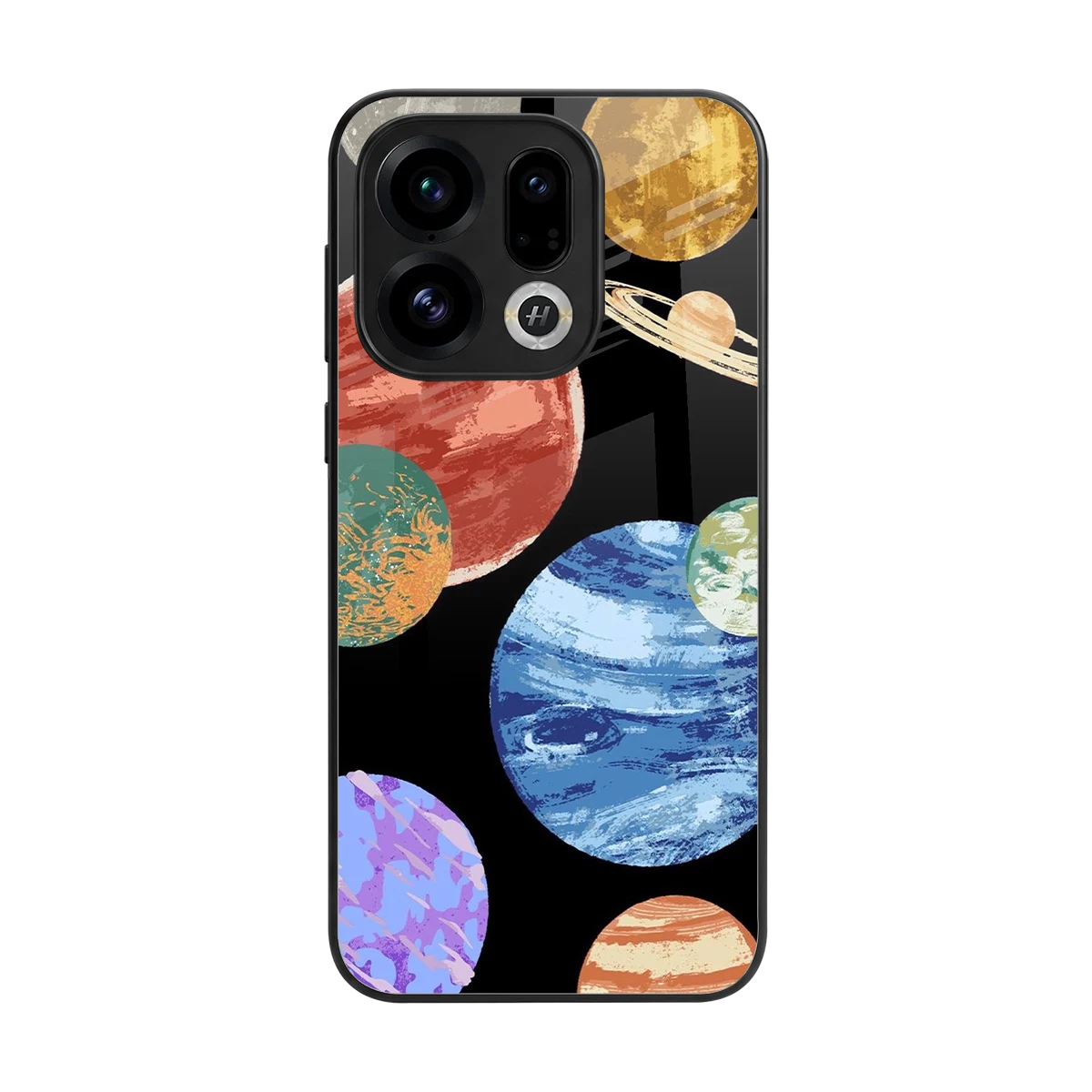 Planet Parade back phone cover | glass case for oppo find x9