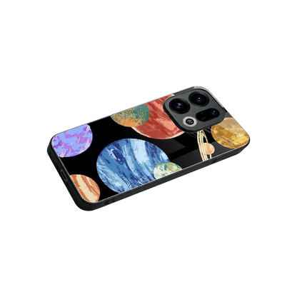 Planet Parade stylish phone case for oppo find x9 | glossy glass and slim fit