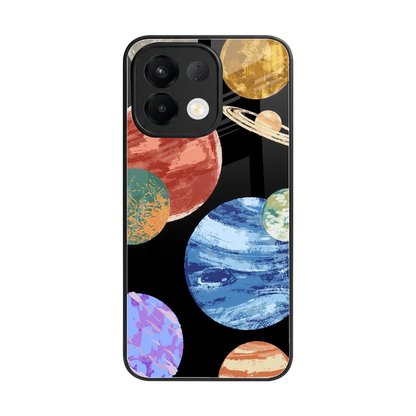 Planet Parade back phone cover | glass case for oppo k13 5g