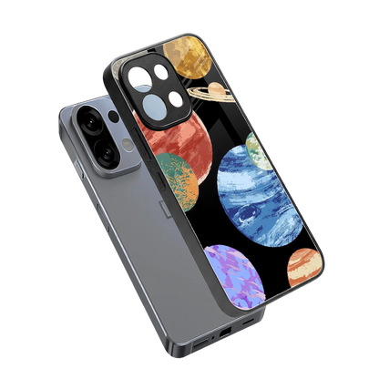 Planet Parade sleek oppo k13 5g cover with tempered glass back and TPU edges