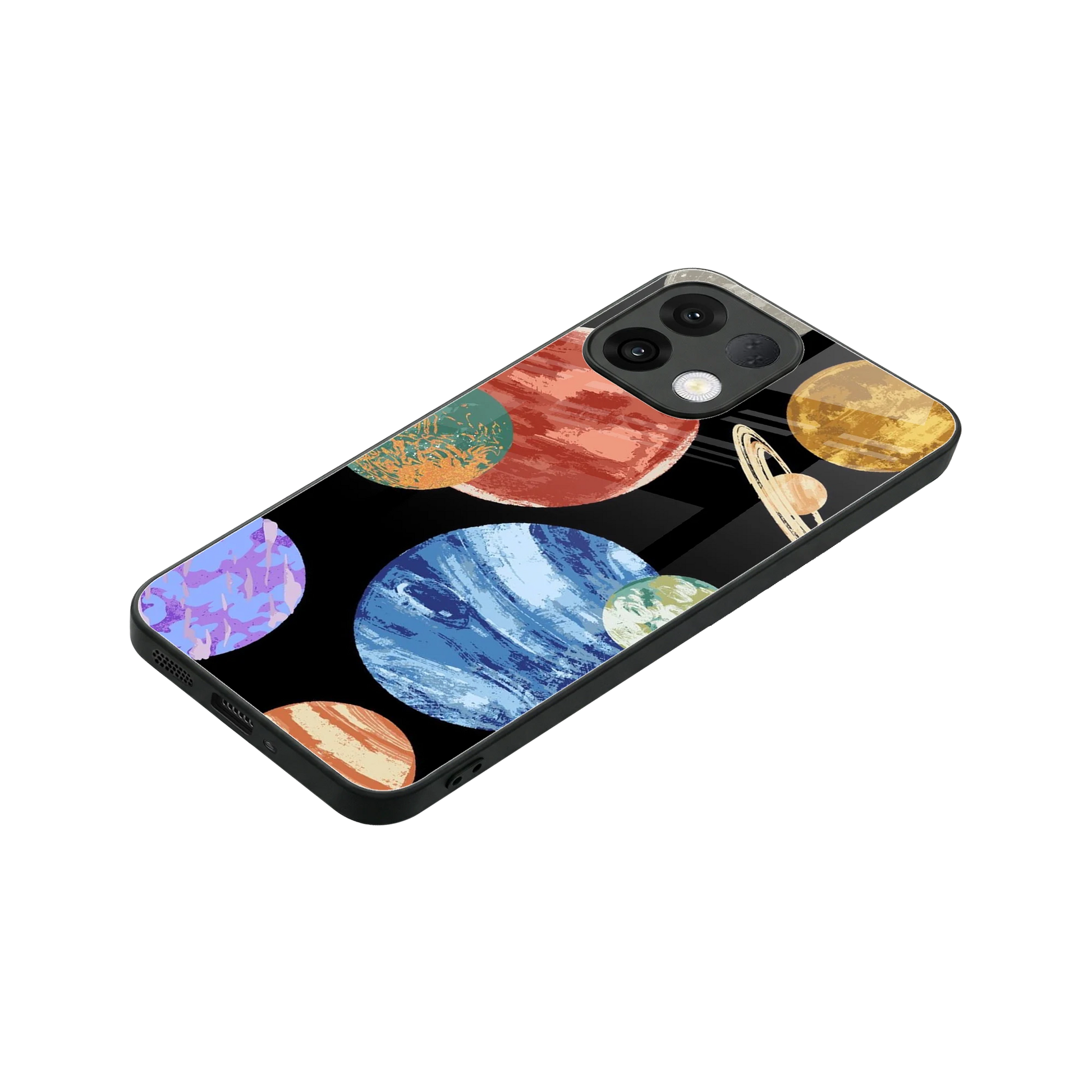 Planet Parade stylish phone case for oppo k13 5g | glossy glass and slim fit
