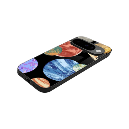 Planet Parade stylish phone case for google pixel 10 | glossy glass and slim fit