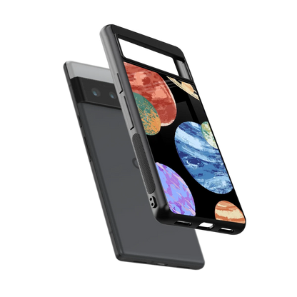 Planet Parade sleek google pixel 6 pro cover with tempered glass back and TPU edges