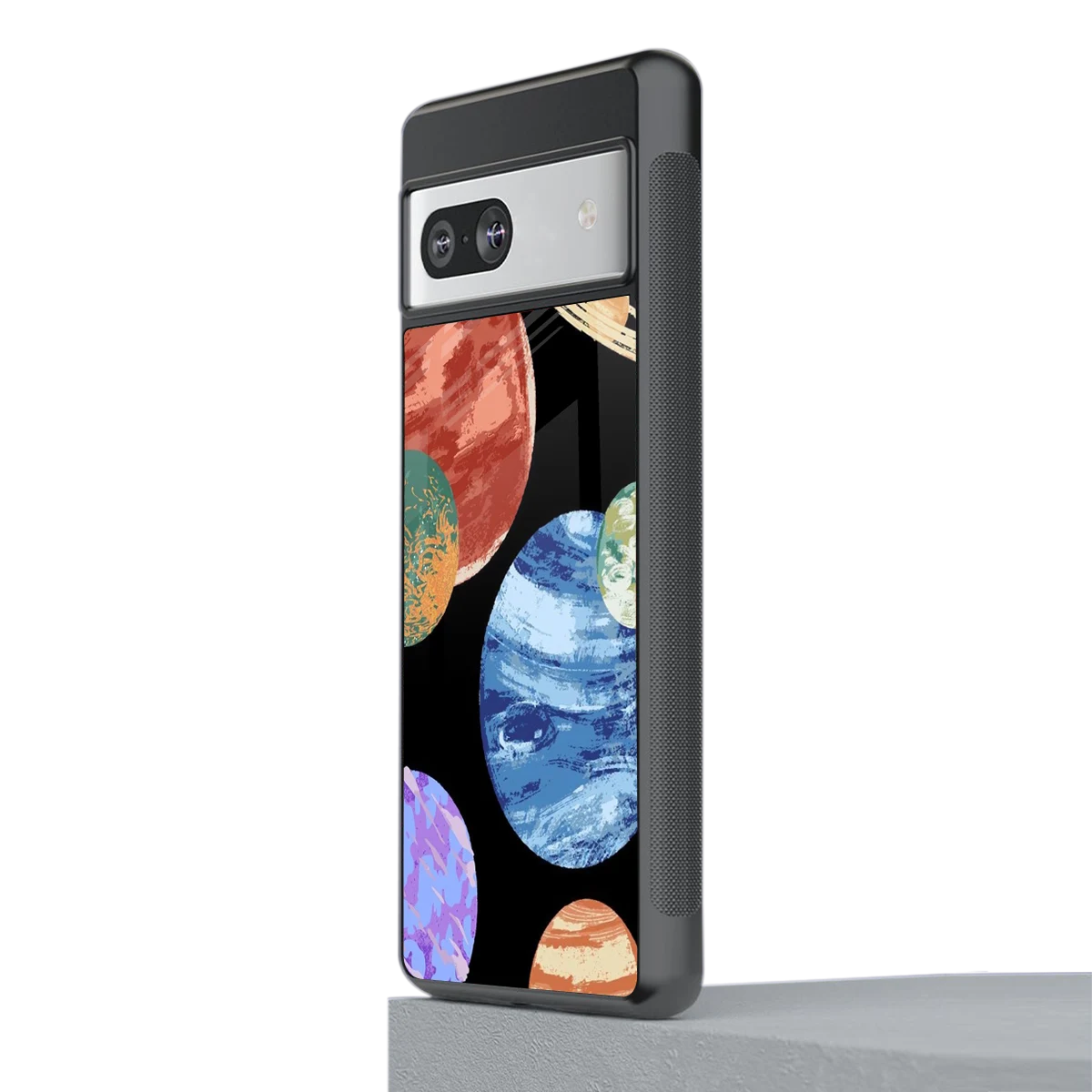 Planet Parade stylish phone case for google pixel 7 | glossy glass and slim fit