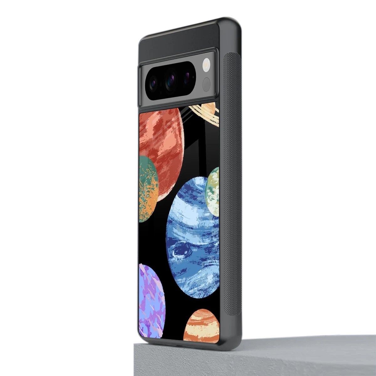 Planet Parade stylish phone case for google pixel 8 pro | glossy glass and slim fit