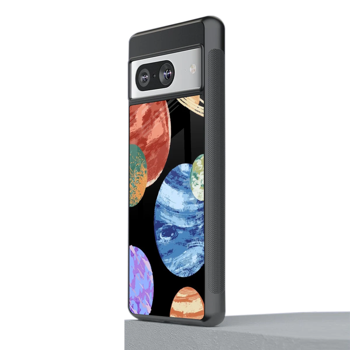Planet Parade stylish phone case for google pixel 8 | glossy glass and slim fit
