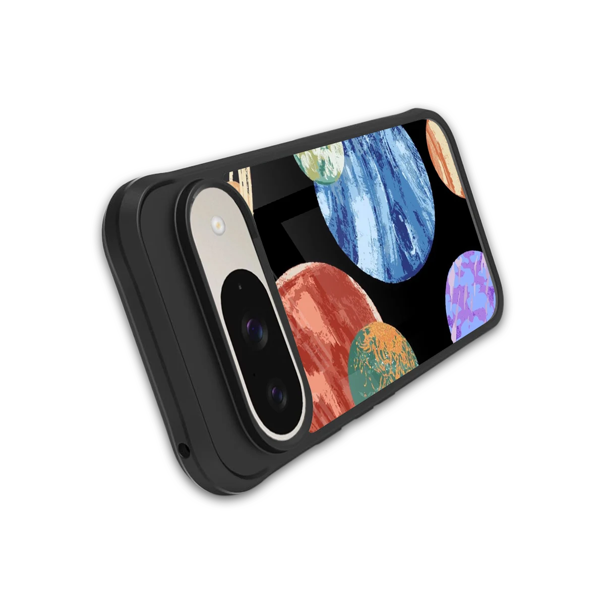 Planet Parade stylish phone case for google pixel 9 | glossy glass and slim fit