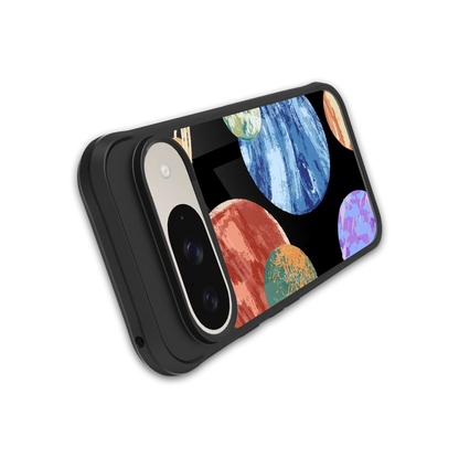 Planet Parade stylish phone case for google pixel 9 | glossy glass and slim fit