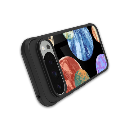 Planet Parade stylish phone case for google pixel 9 pro xl | glossy glass and slim fit