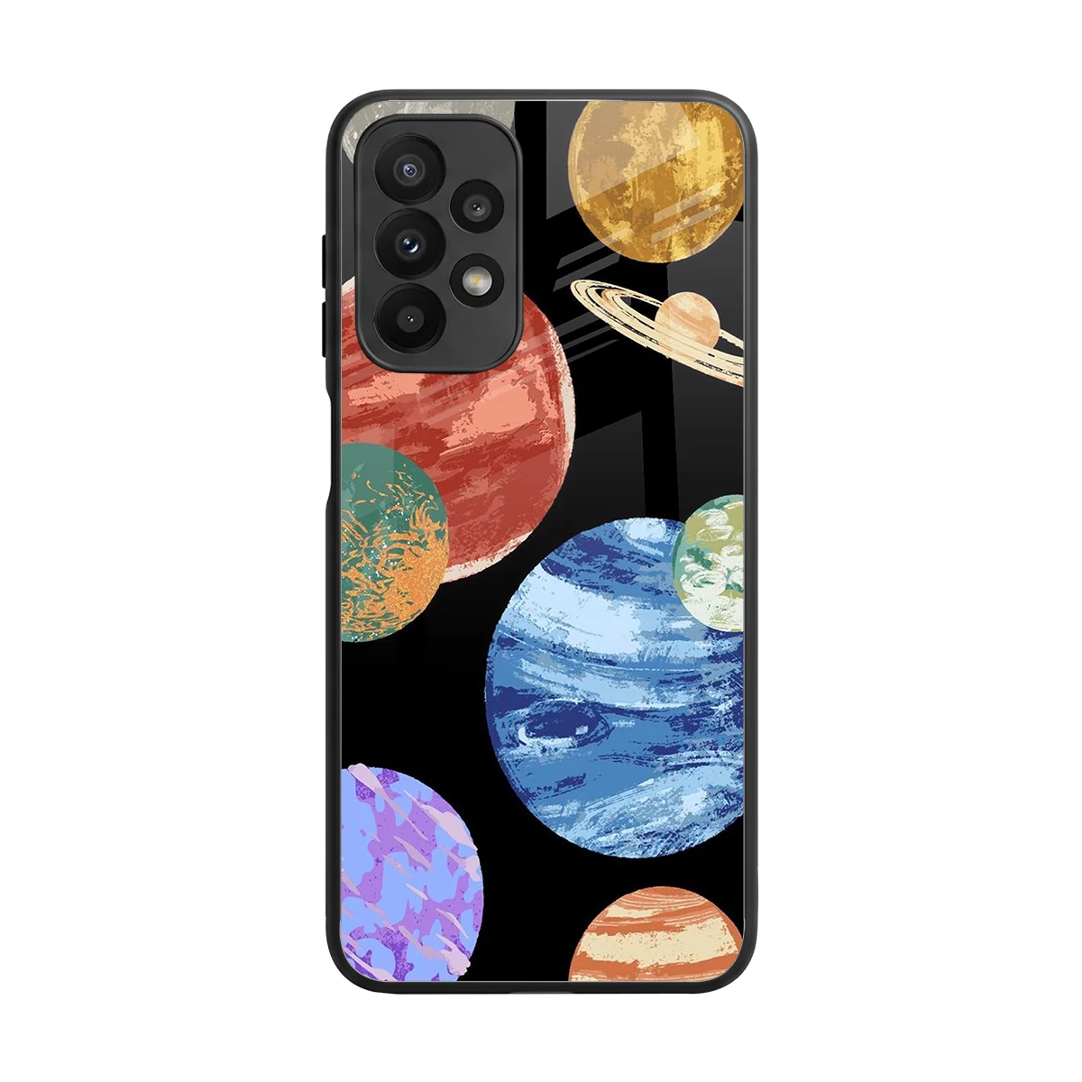 Planet Parade back phone cover | glass case for samsung galaxy a23