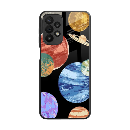Planet Parade back phone cover | glass case for samsung galaxy a23