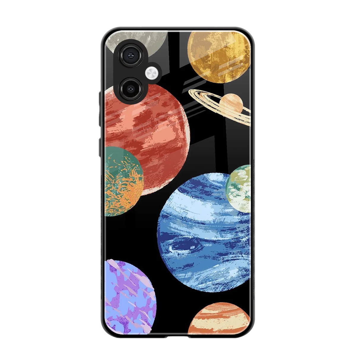 Planet Parade back phone cover | glass case for samsung galaxy a06 5g