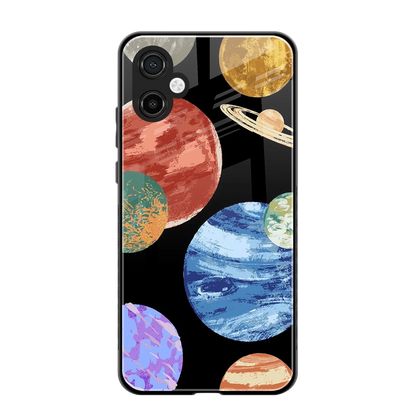 Planet Parade back phone cover | glass case for samsung galaxy a06 5g