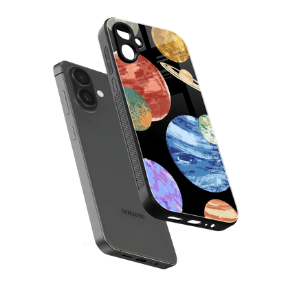 Planet Parade sleek samsung galaxy a06 5g cover with tempered glass back and TPU edges