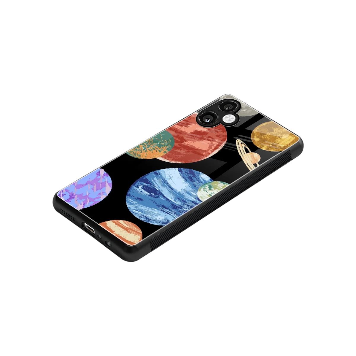 Planet Parade stylish phone case for samsung galaxy a06 5g | glossy glass and slim fit
