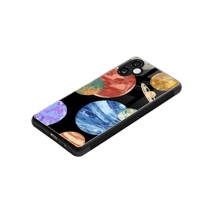 Planet Parade stylish phone case for samsung galaxy a06 5g | glossy glass and slim fit