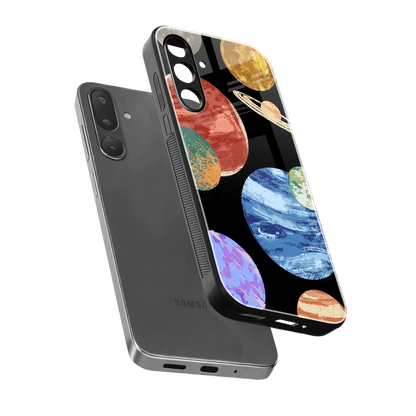 Planet Parade sleek samsung galaxy m16 5g cover with tempered glass back and TPU edges