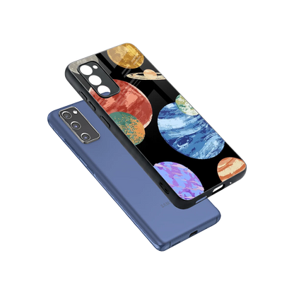 Planet Parade sleek samsung galaxy s20 fe cover with tempered glass back and TPU edges