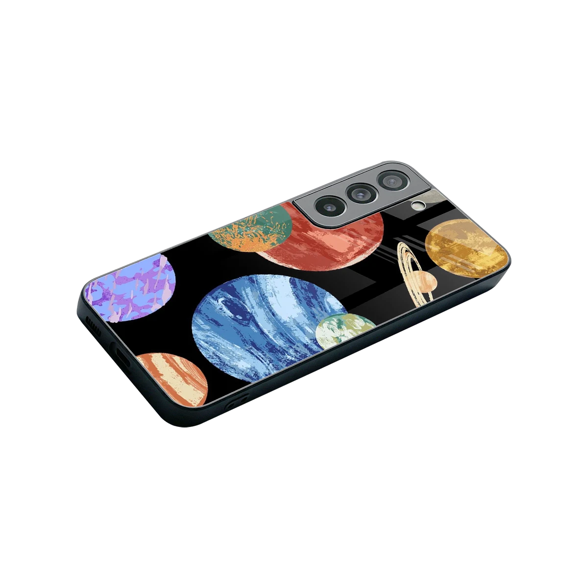 Planet Parade stylish phone case for samsung galaxy s22 | glossy glass and slim fit