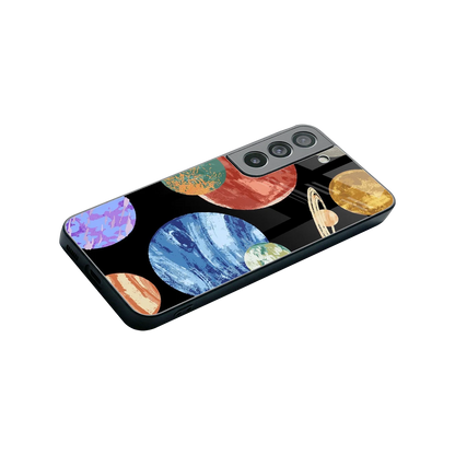 Planet Parade stylish phone case for samsung galaxy s22 | glossy glass and slim fit