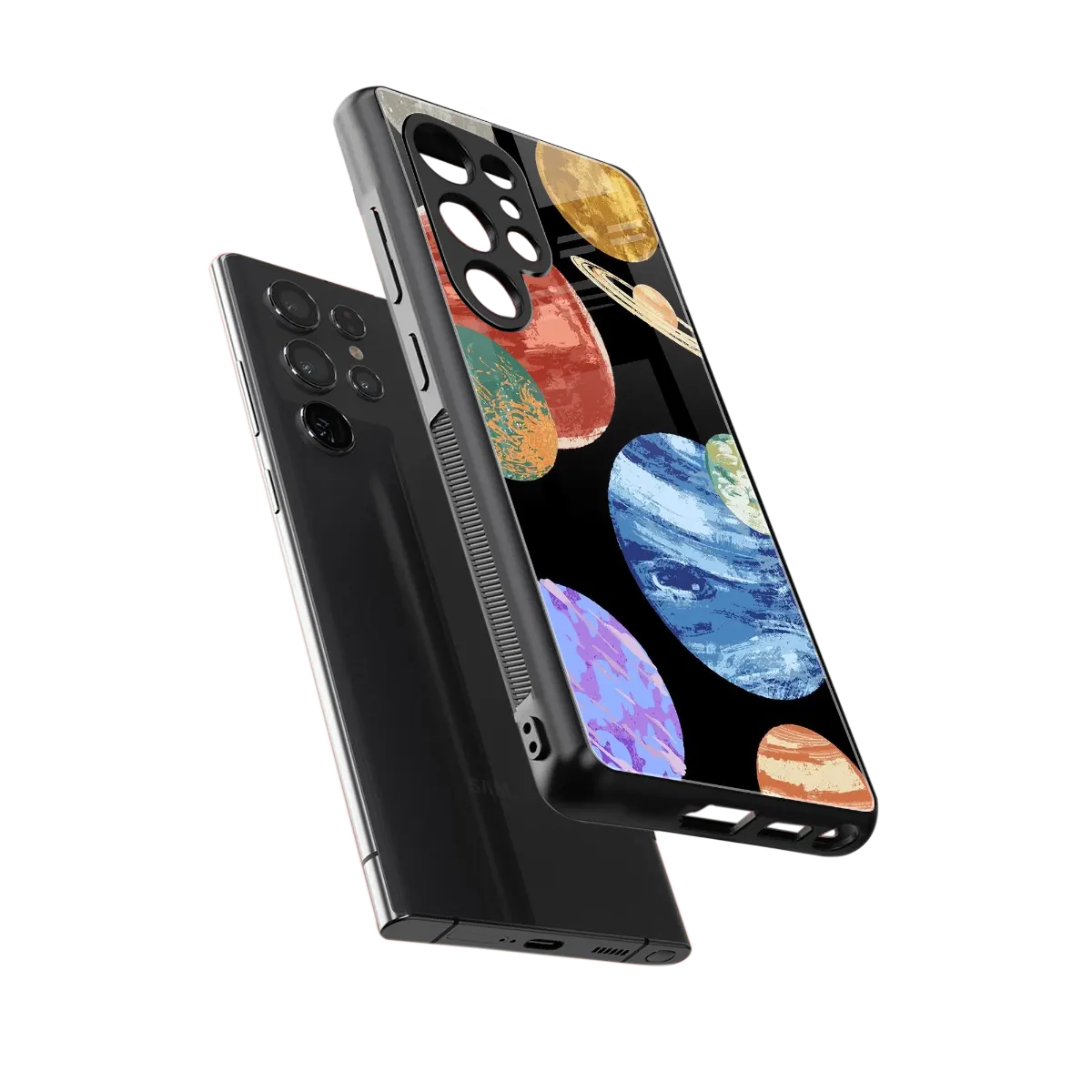 Planet Parade sleek samsung galaxy s25 ultra cover with tempered glass back and TPU edges