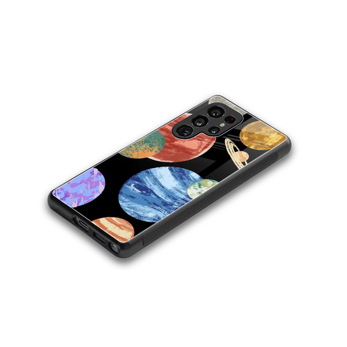 Planet Parade stylish phone case for samsung galaxy s25 ultra | glossy glass and slim fit