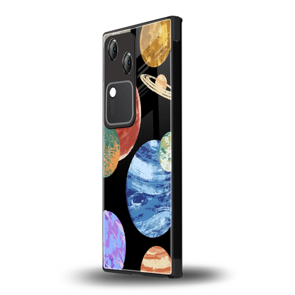Planet Parade vivo v30 mobile cover | shockproof glass phone case