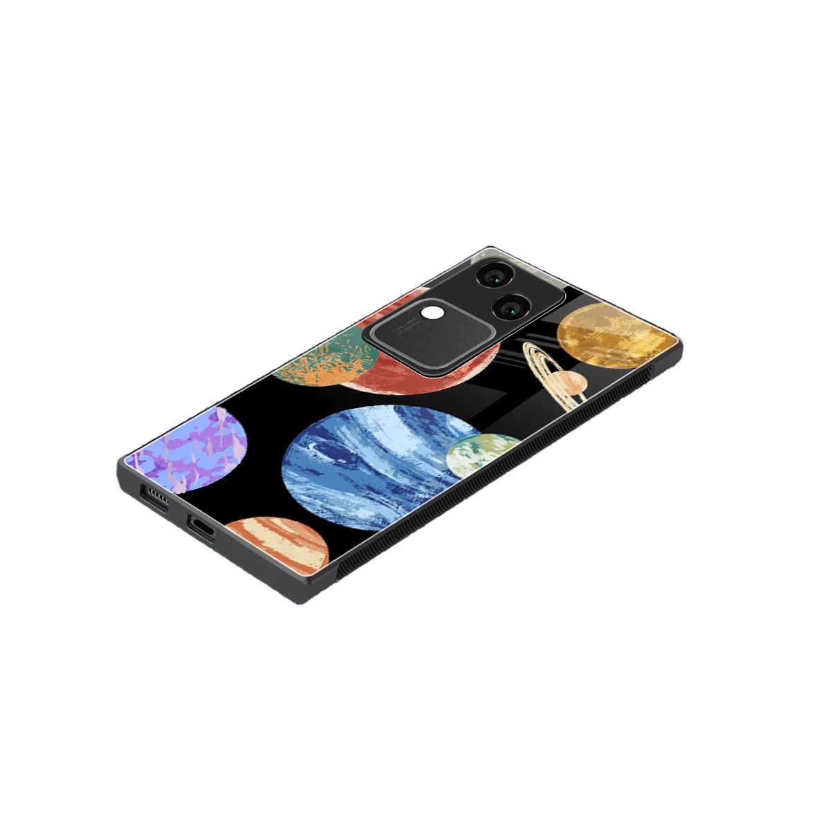 Planet Parade stylish phone case for vivo v30 | glossy glass and slim fit