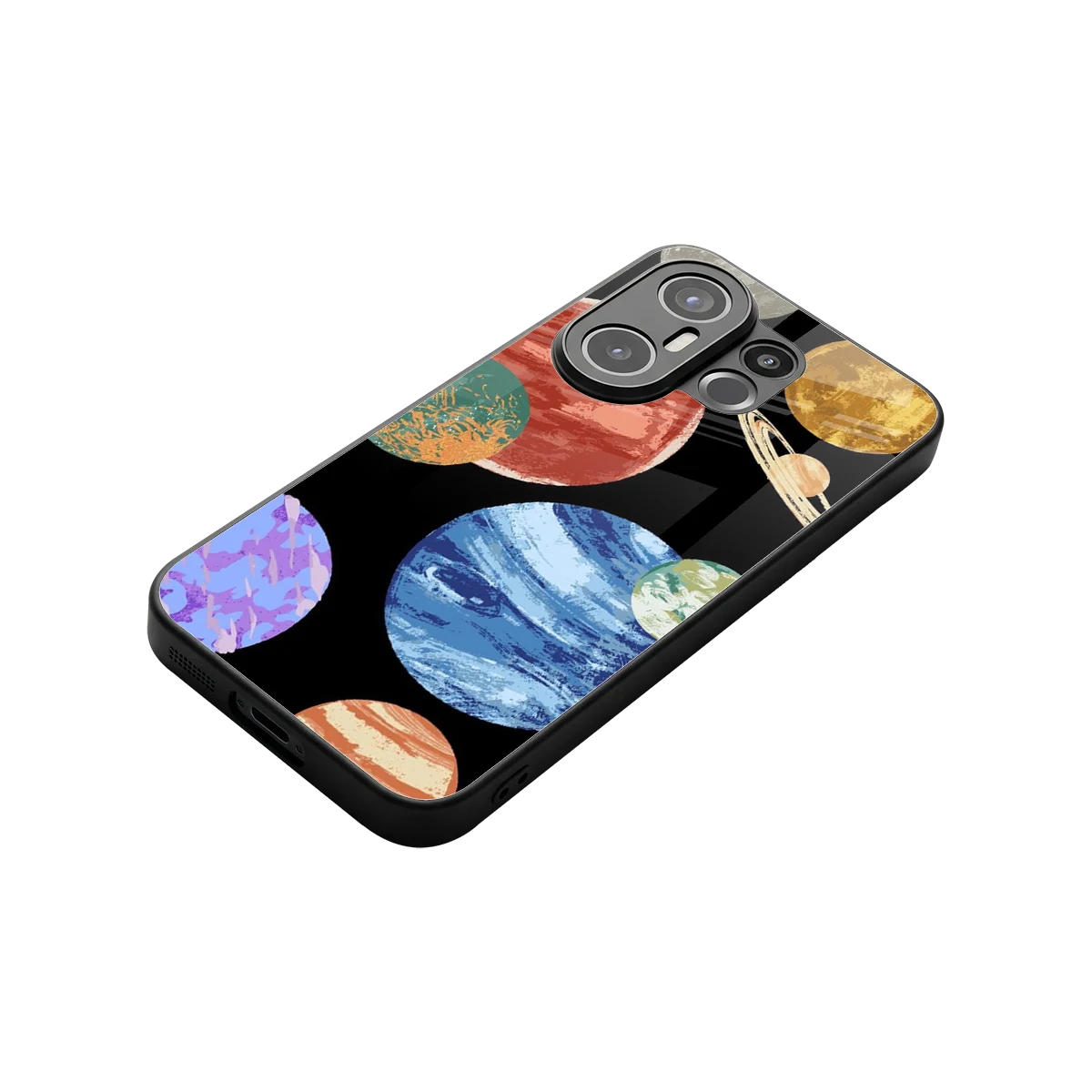 Planet Parade stylish phone case for vivo x200 fe | glossy glass and slim fit