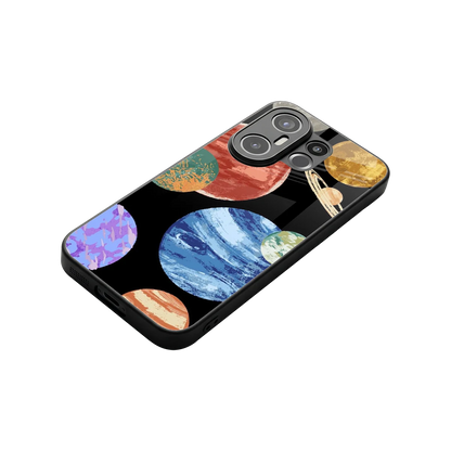 Planet Parade stylish phone case for vivo x200 fe | glossy glass and slim fit