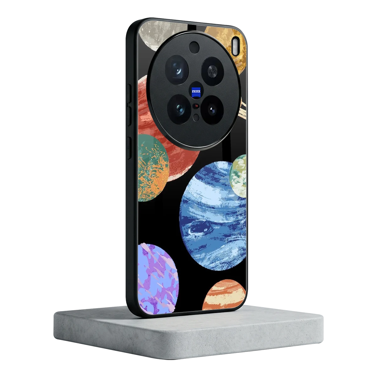 Planet Parade vivo x200 pro mobile cover | shockproof glass phone case