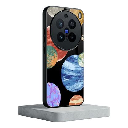 Planet Parade vivo x200 pro mobile cover | shockproof glass phone case