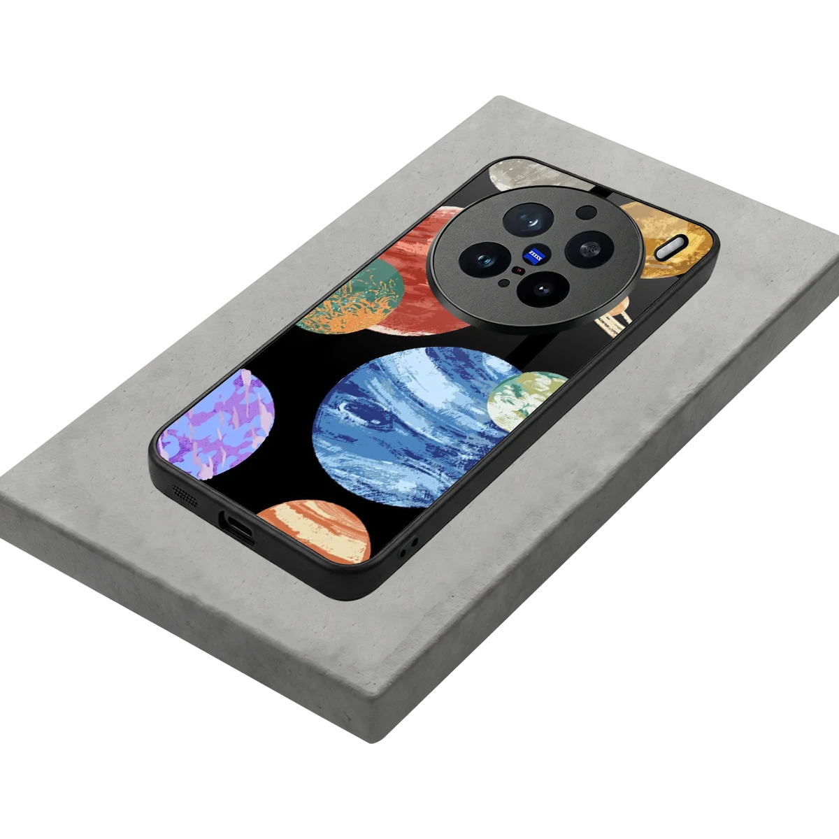 Planet Parade stylish phone case for vivo x200 pro | glossy glass and slim fit