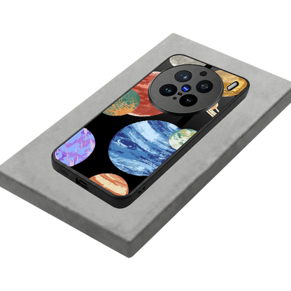 Planet Parade stylish phone case for vivo x200 pro | glossy glass and slim fit