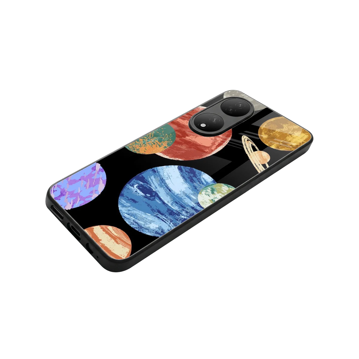 Planet Parade stylish phone case for Vivo-y100 | glossy glass and slim fit