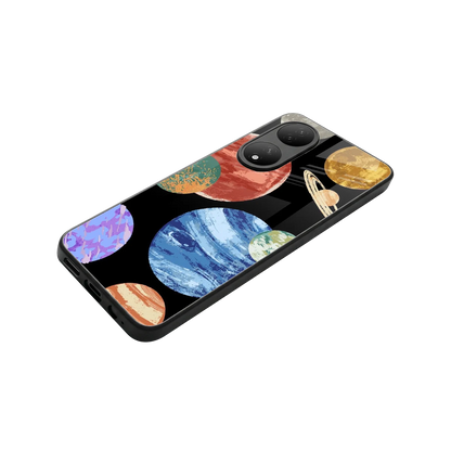 Planet Parade stylish phone case for Vivo-y100 | glossy glass and slim fit