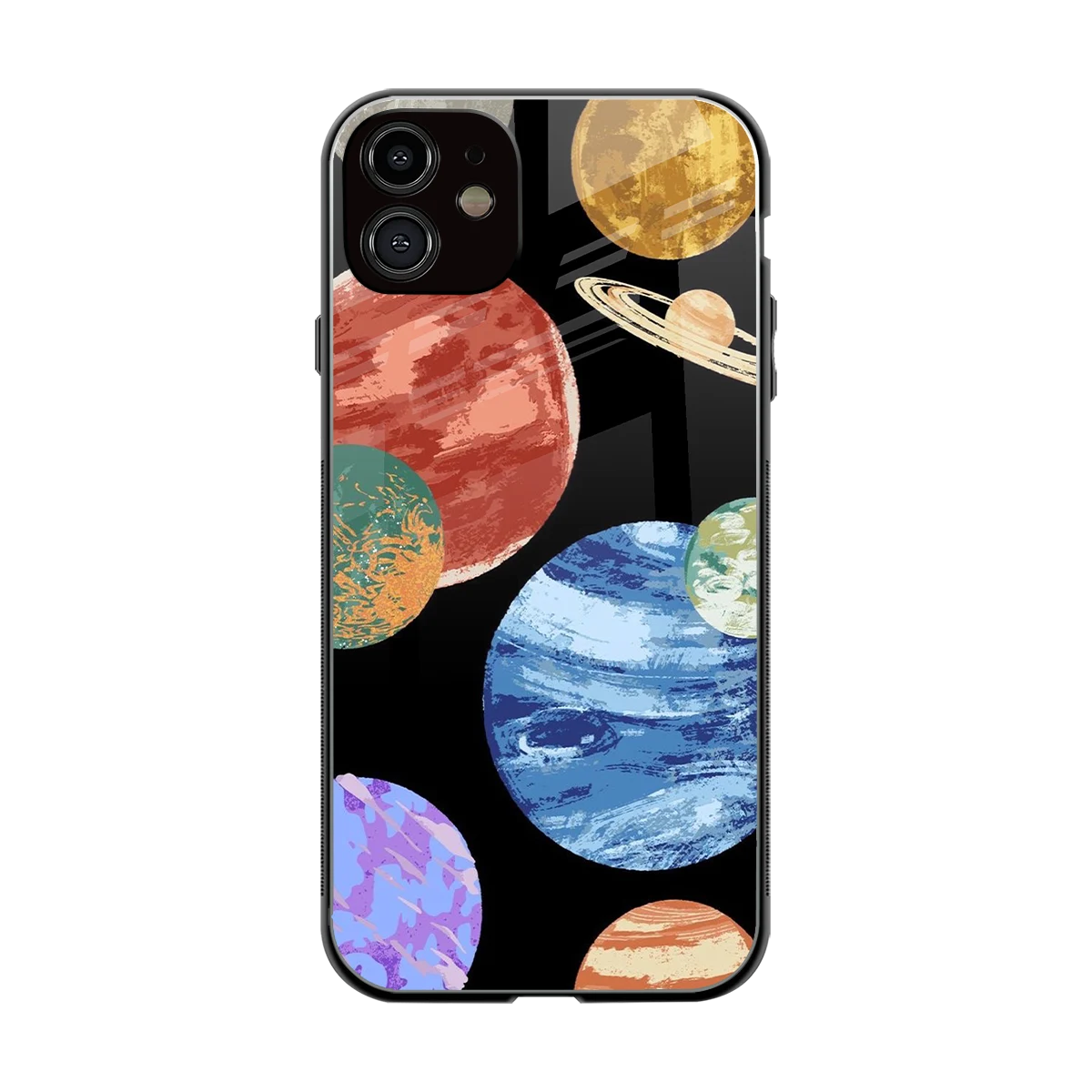 Planet Parade back phone cover | glass case for iphone 11