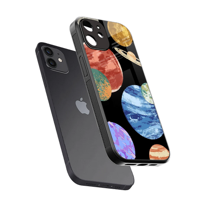 Planet Parade sleek iphone 11 cover with tempered glass back and TPU edges