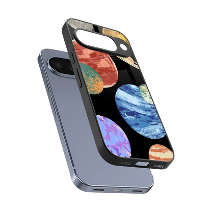 Planet Parade sleek google pixel 10 cover with tempered glass back and TPU edges