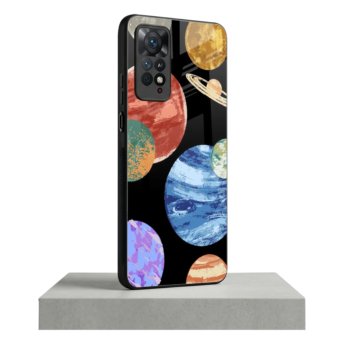 Planet Parade redmi note 11 pro mobile cover | shockproof glass phone case