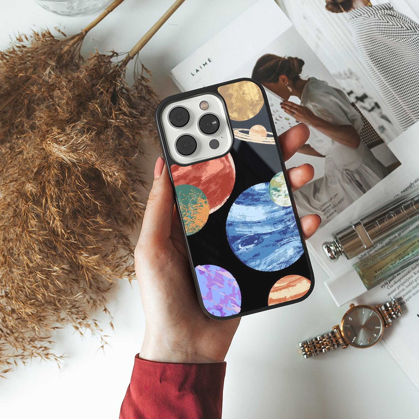 Planet Parade Phone Case for Iphone 16 | Glass Case