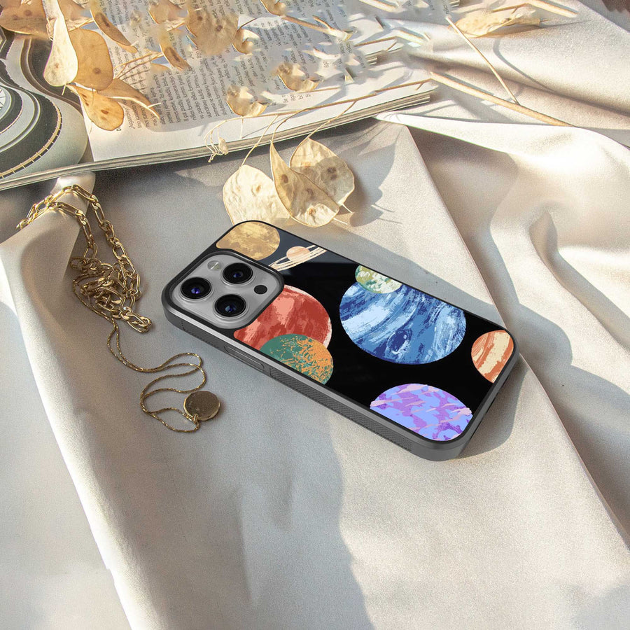 Planet Parade Phone Case for Iphone 15 Pro Max | Glass Case