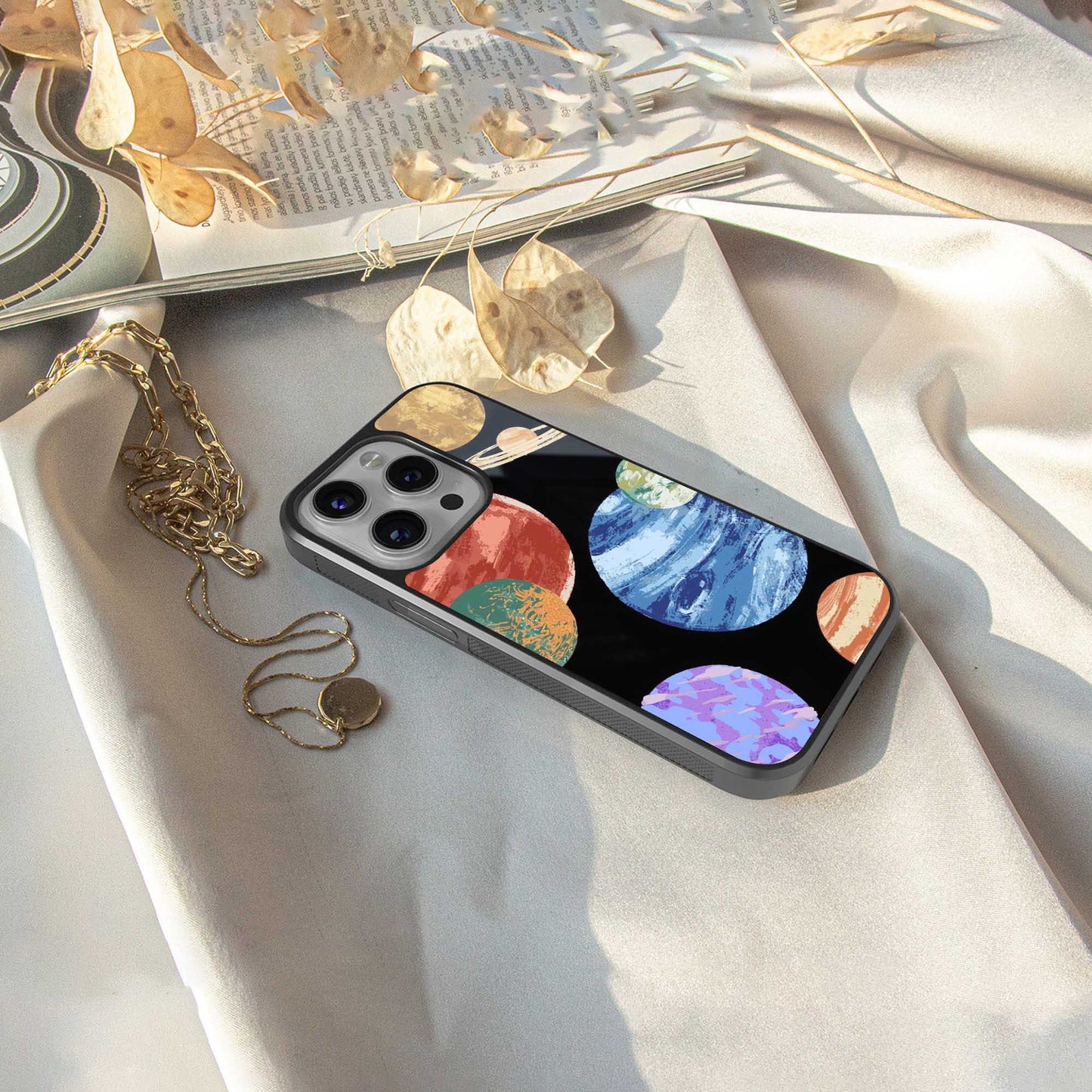 Planet Parade Phone Case for Iphone 16 | Glass Case